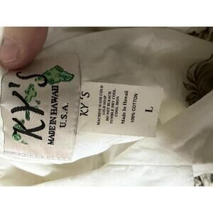 KY'S Made in Hawaii 100% Cotton Hawaiian Shirt Size L